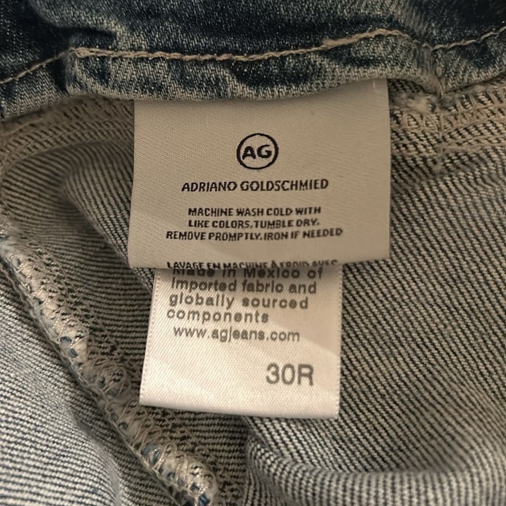 AG -✨FINAL PRICE-NWT- darted. “Aven” high-rise, relaxed, straight jeans. Contour - Picture 6 of 10